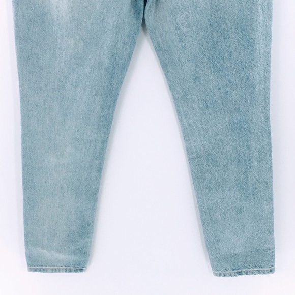Womens High Rise Straight Leg Jeans Blue WeWoreWhat Danielle Bling Fly 27 x 29 - Picture 10 of 15